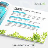 Collagène de poisson 1400 mg avec de l'acide hyaluronique 100 mg 120 comprimés