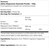 Albion Magnésium Glycinate Powder 150 grammes