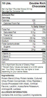 Standard en or à 100% de lactosérum - 4,545 kg