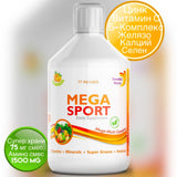 Mega Sport - Vitamines + minéraux + collagène 1497 mg/500 ml /