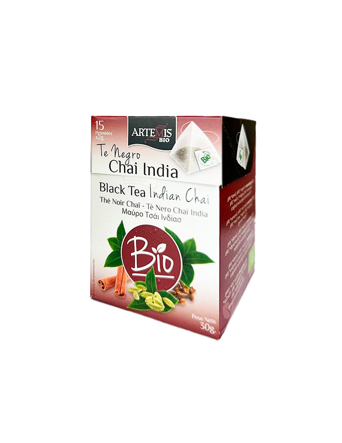 Black Tea India Bio, 15 sacs filtrants