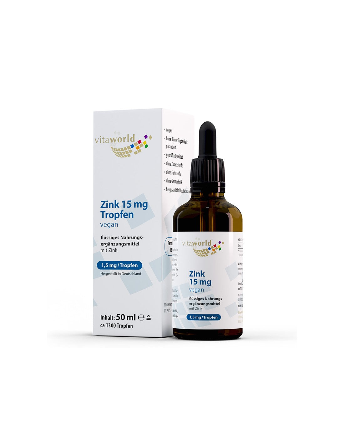 Immunité - zinc, 15 mg x 50 ml de gouttes