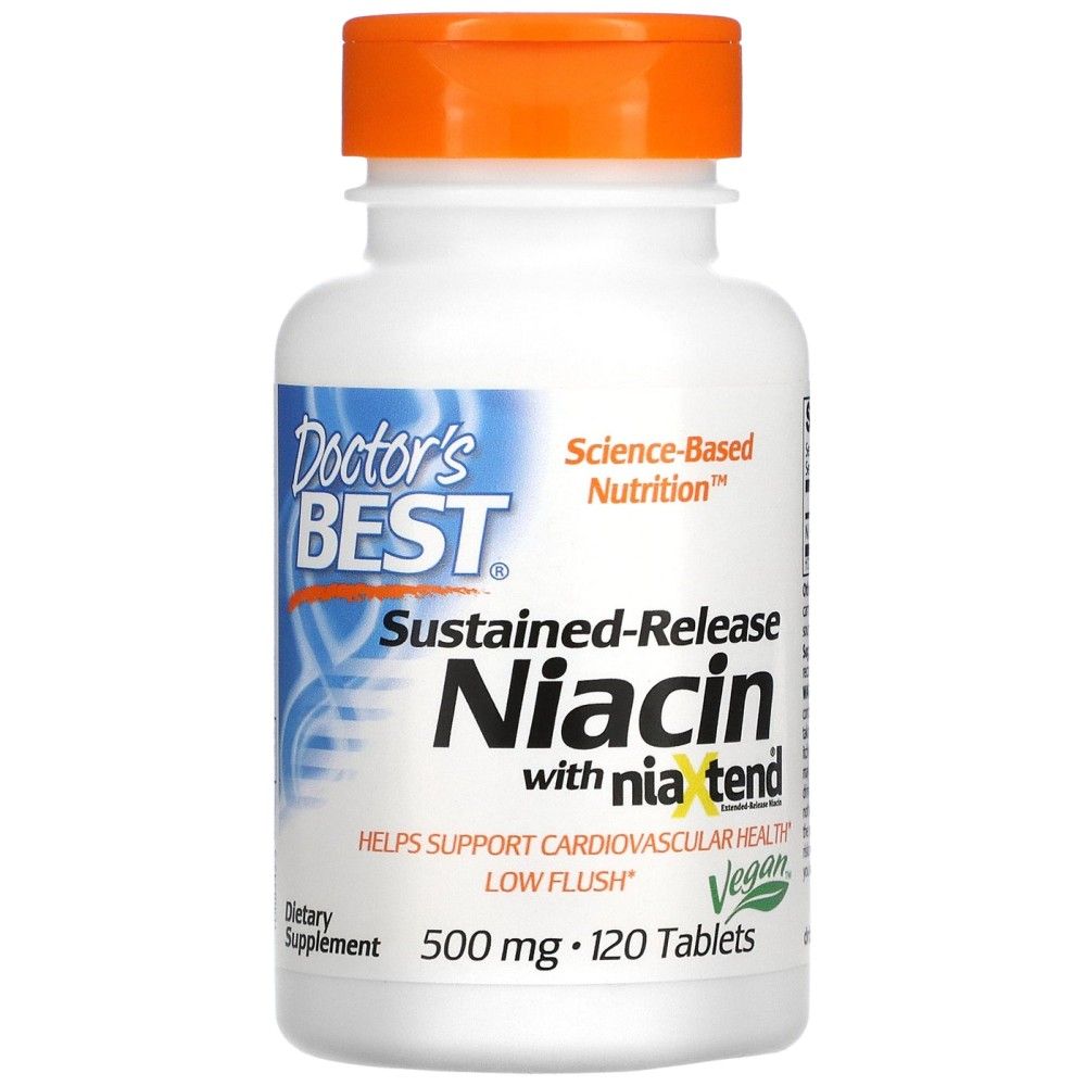 Meilleure niacine à libération prolongée avec Nia<tc>XTEND</tc> 500 mg - 120 comprimés