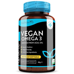 Vegan Omega 3 - 2000 mg /60 vegan gel capsules/ - Nutra Best Europe
