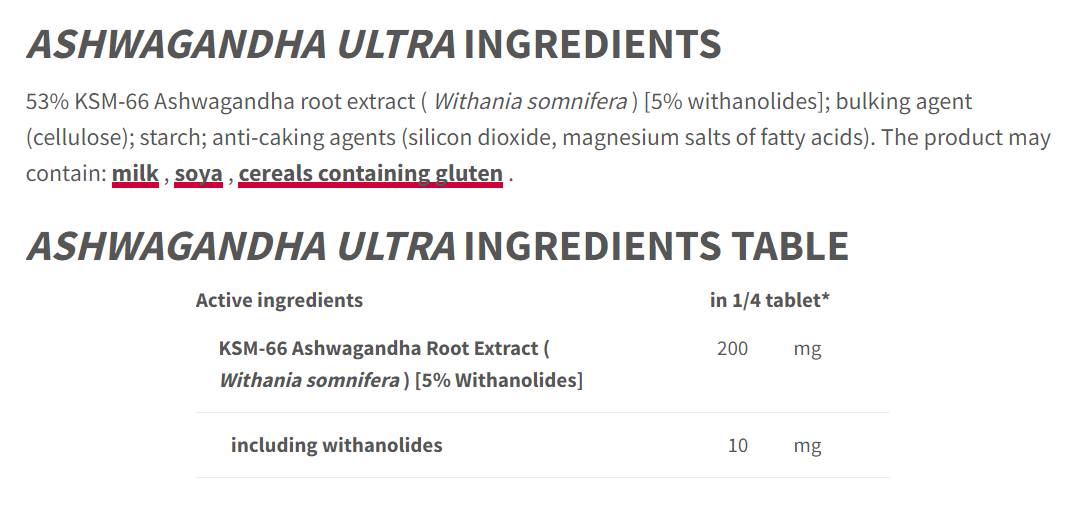 Ashwagandha Ultra 200 mg - 60 comprimés