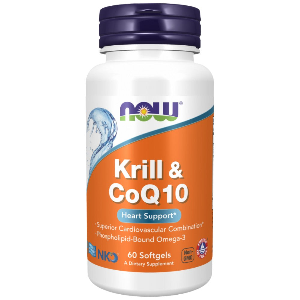 Krill & CoQ10 | Combinaison cardiovasculaire supérieure - 60 capsules de gel