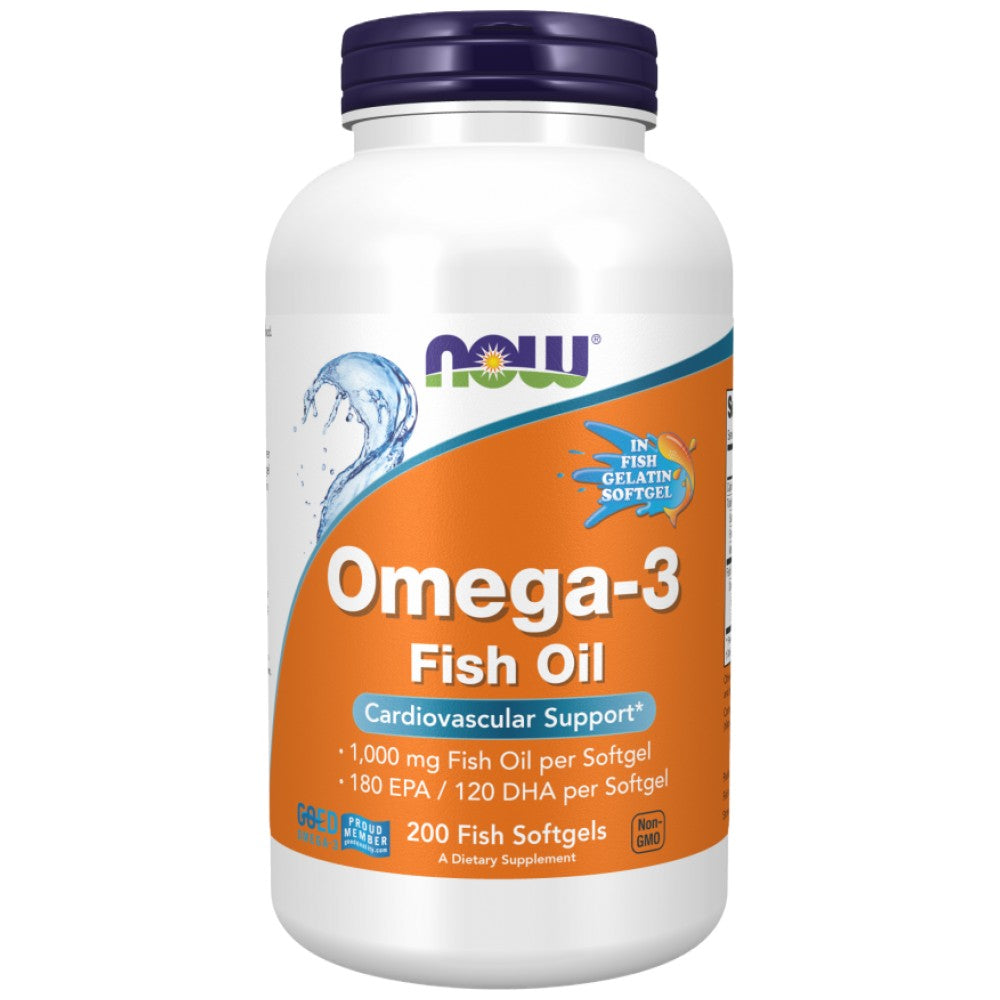 Oméga 3 1000 mg | Gélatine à poisson Gélates Soft Ggels - 200 capsules de gel