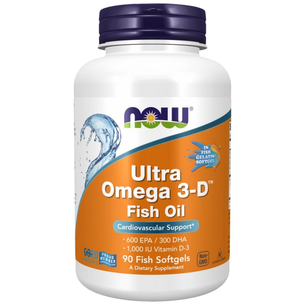Ultra Omega 3-D avec de la vitamine D-3 - 90 capsules de gel