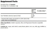 Saw Palmetto Berries 550 mg - 100 capsules