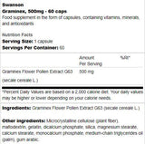 Graminex 500mg | Pollen de fleur Extrait 60 capsules