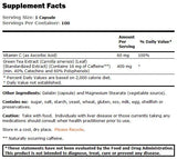 Extrait de thé vert 400 mg - 100 capsules