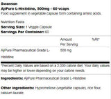 Ajipure l-histidine 500 mg 60 capsules
