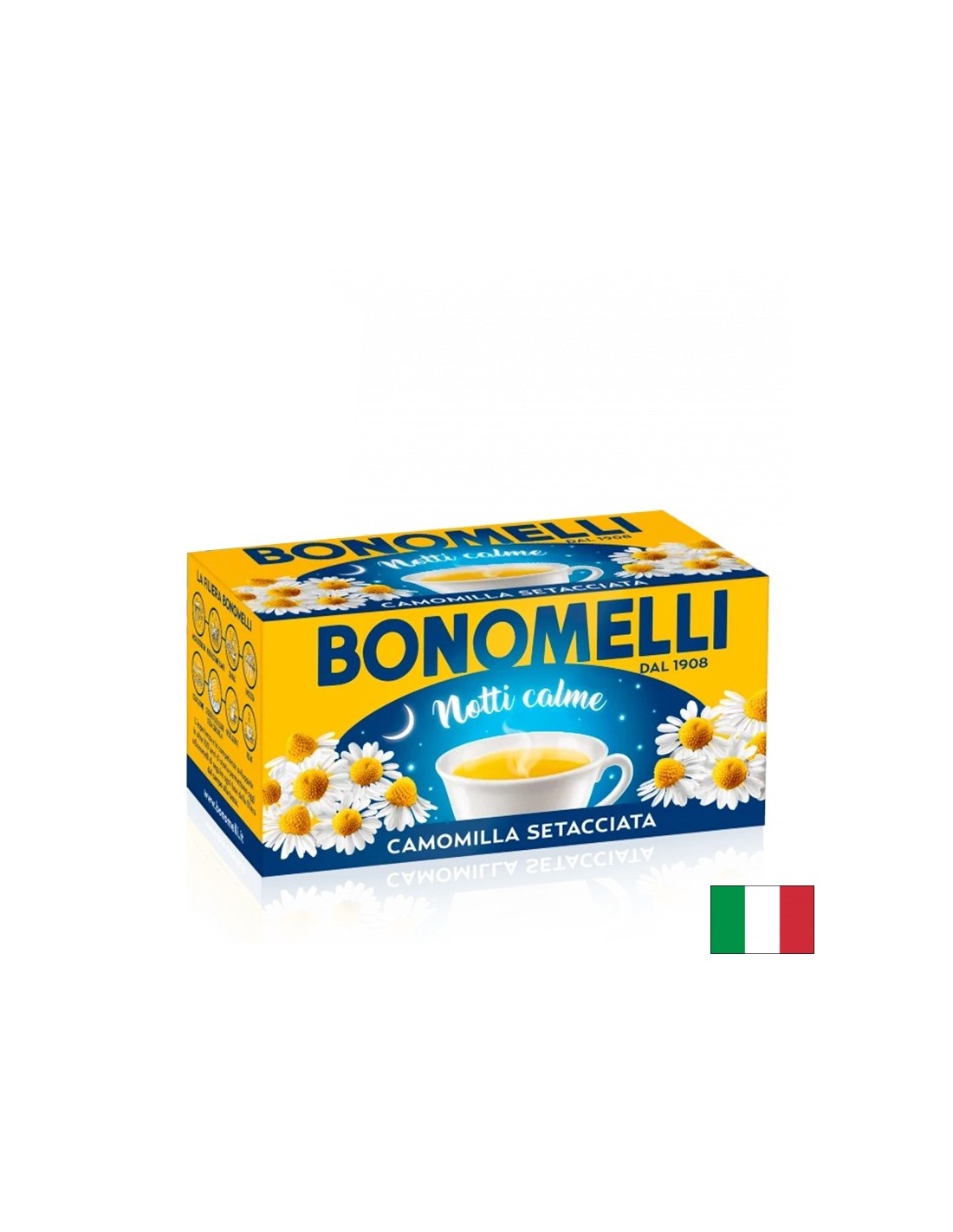 Thé à la camomille finement tamisé - Taste délicat et apaisant naturel, 18 sacs filtrants