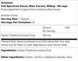 Spectrum complet Cacao 400 mg 60 capsules