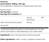 Avena sativa 400 mg 60 capsules