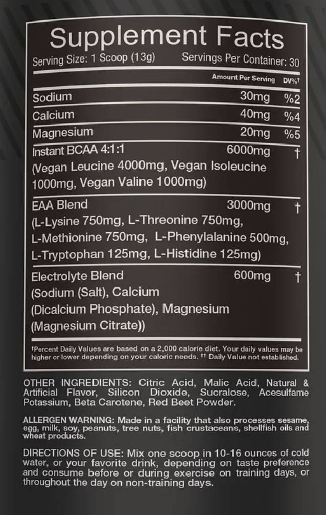 EAA JUICE | avec des électrolytes 390 grammes