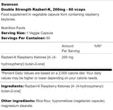 Razberi - K 200 mg | Cétones de framboise à double résistance - 60 capsules