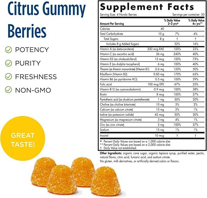 Nordic Berries Multivitamin - 200 gummies