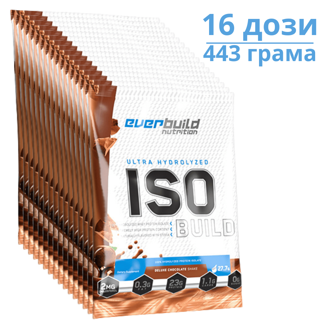 ISO Build Protein isolat 0,443 kg/16 doses uniques /