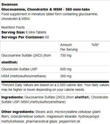 Glucosamine, chondroïtine et MSM | Mini comprimés - 360 comprimés