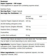 Super Cayenne | Avec du gingembre et de l'aubépine 100 capsules