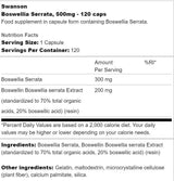 Boswellia serrata 500 mg 120 capsules