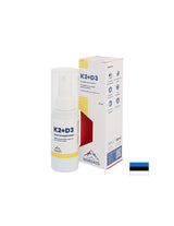 Vitamines K2 (20 µg) + D3 (800 UI) - Santé du cœur et des os, forte immunité, pulvérisation buccale, 30 ml, 200 sprays
