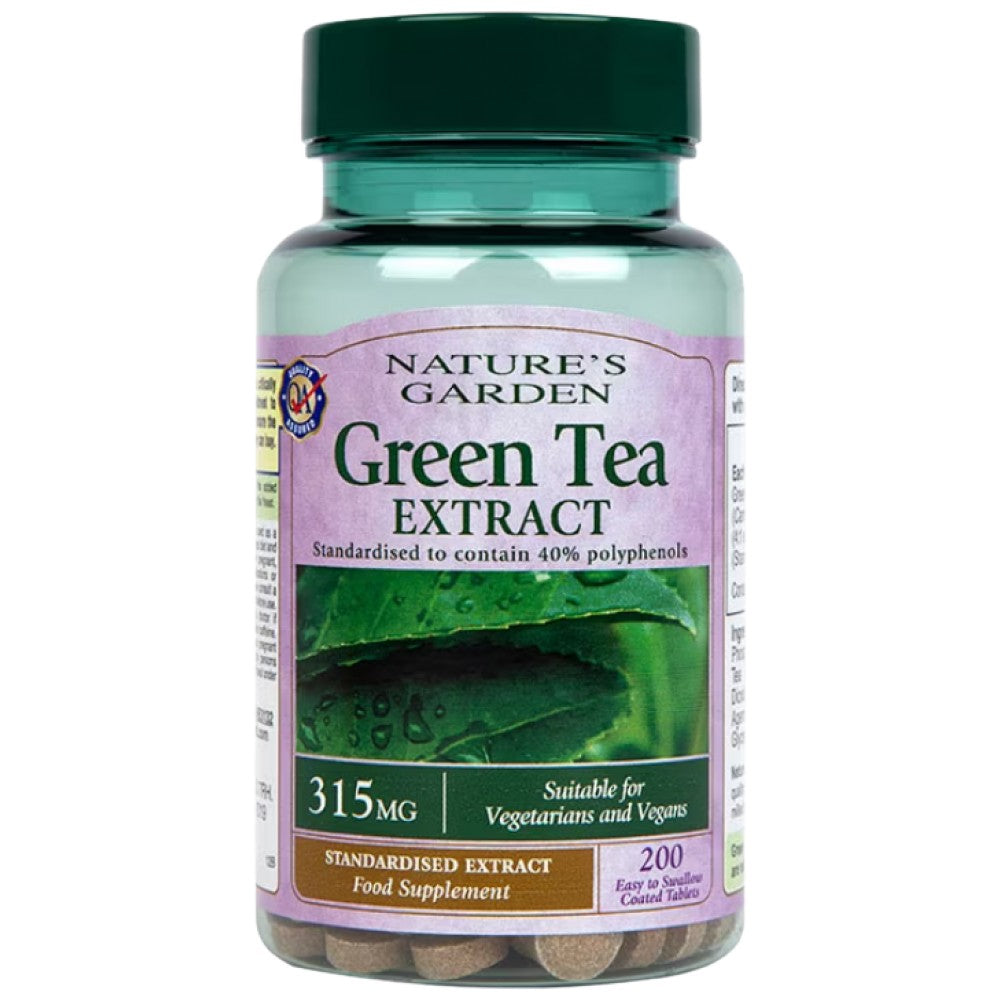 Extrait de thé vert 315 mg | Nature's Garden - 200 comprimés