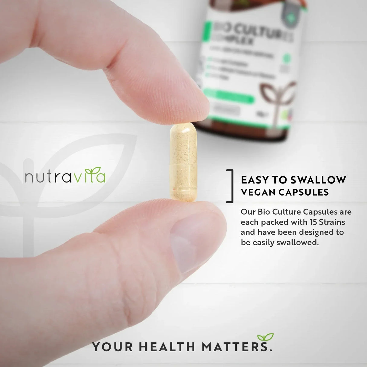 Probiotique 20 milliards UFC 15 souches /60 capsules, 60 doses/ <tc>Nutravita</tc>