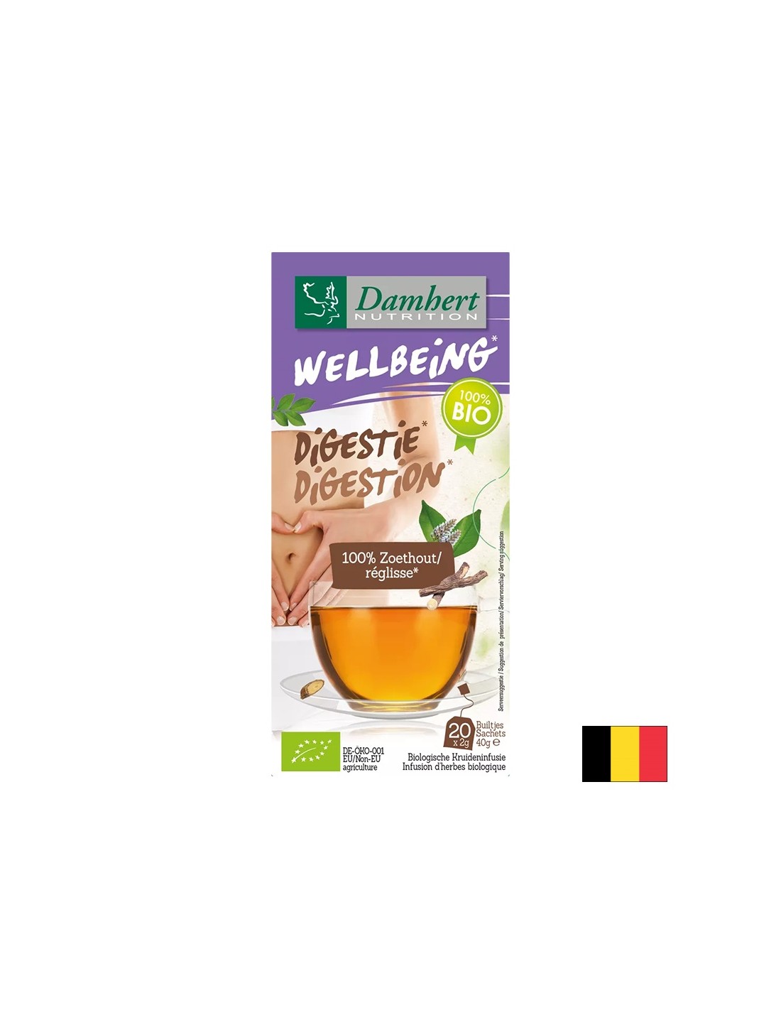 Thé digestif (Liquorice) Bio, 20 sacs de filtre
