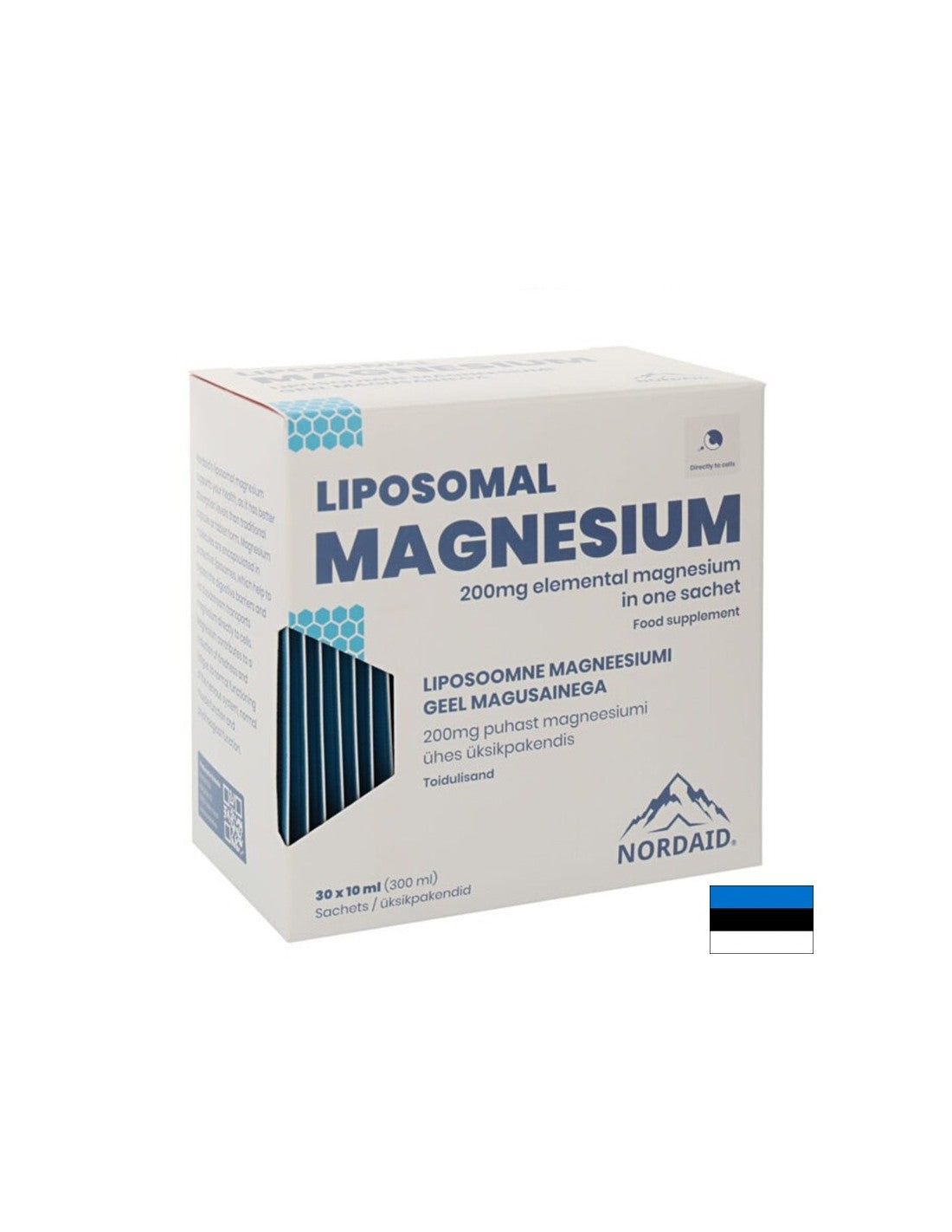 Système musculaire et nerveux - Magnésium liposomal (citrate, malate), solution buvable 200 mg au goût mangue/30 sachets x 10 ml <tc>Nordaid</tc>