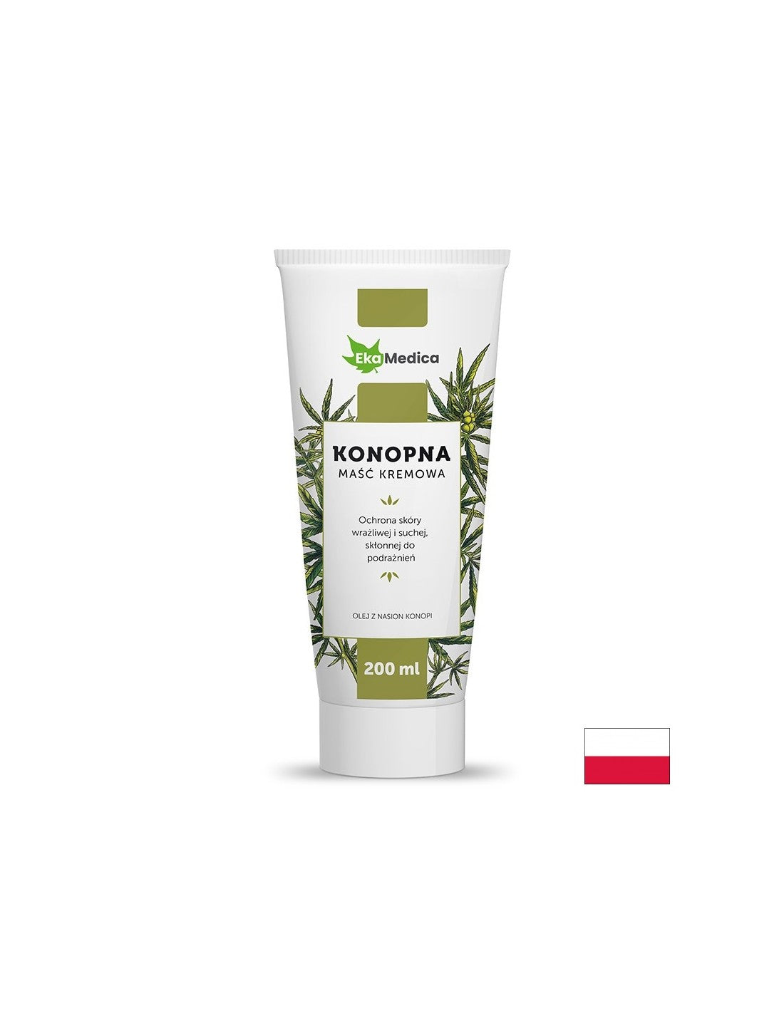 Crème de massage avec huile de graines de chanvre, 200 ml d'Ekamedica