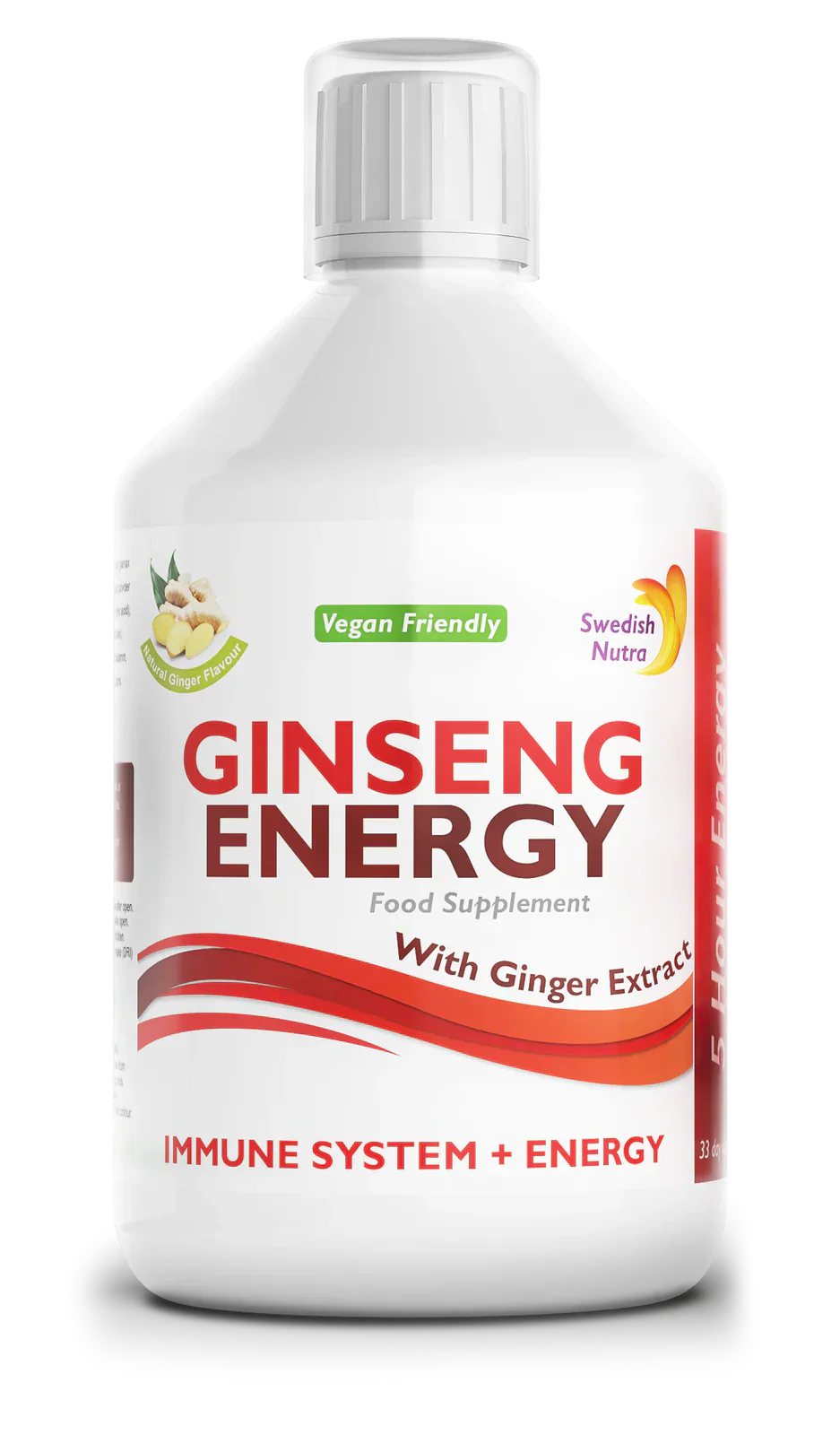 Ginseng 2000 mg - avec extrait de gingembre - 500 ml