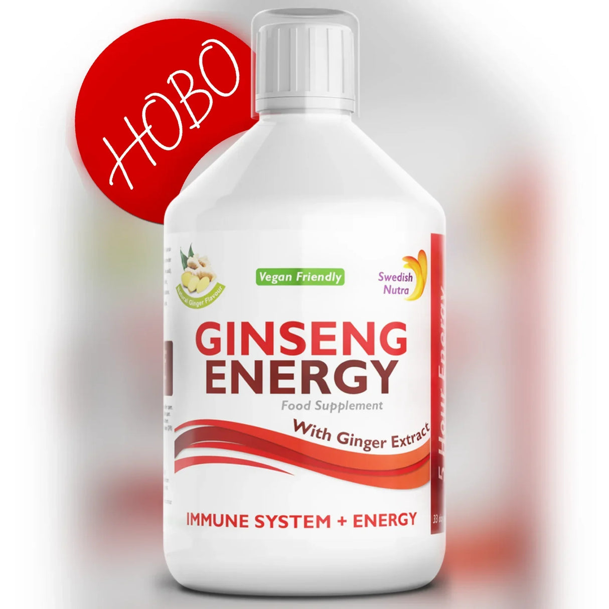 Ginseng 2000 mg - avec extrait de gingembre - 500 ml