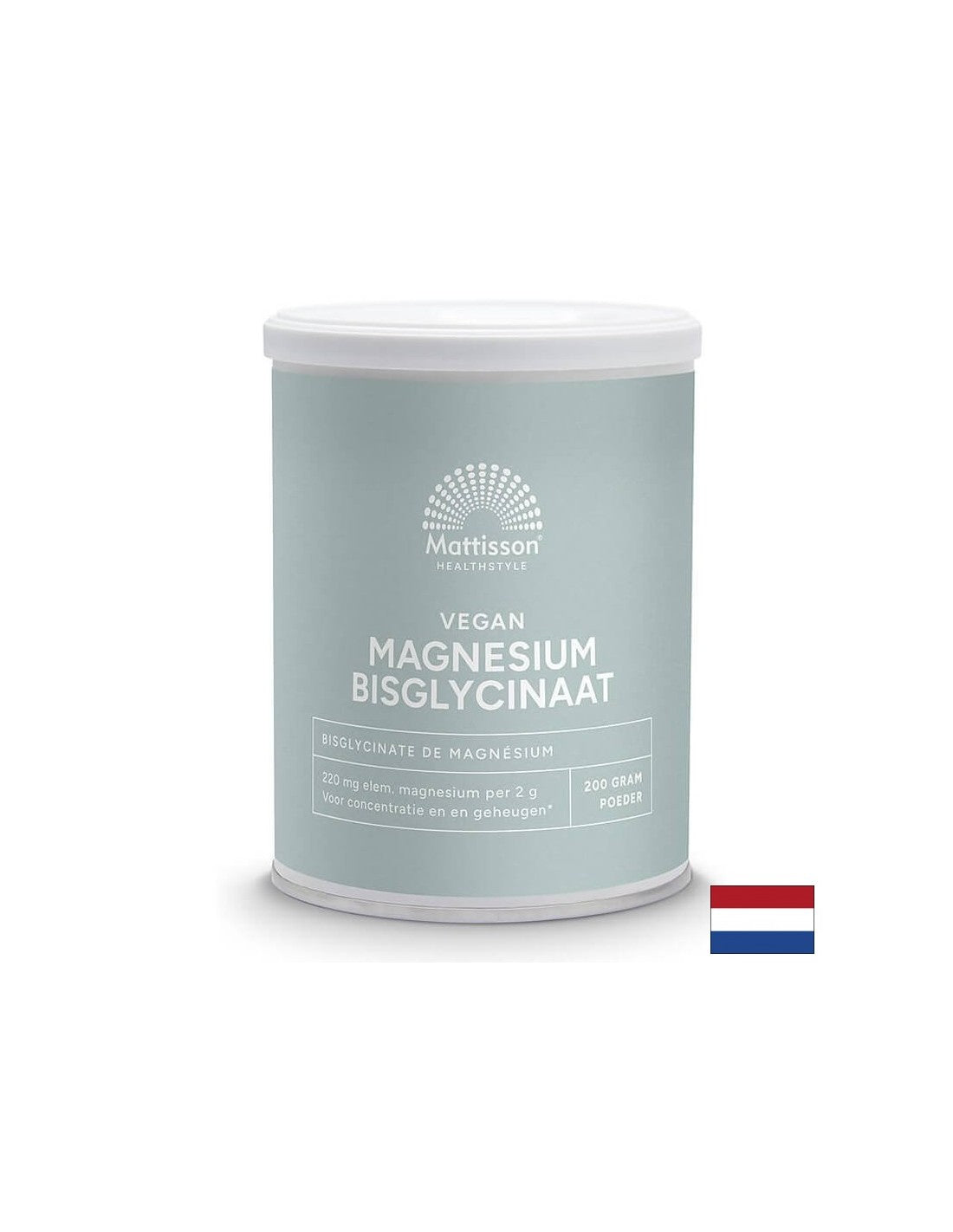 Système musculaire, cardiaque et nerveux - végétalium de magnésium (bisglycinate), 220 mg x 250g de poudre