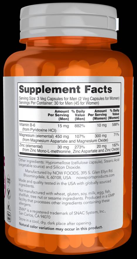 ZMA - 180 capsules