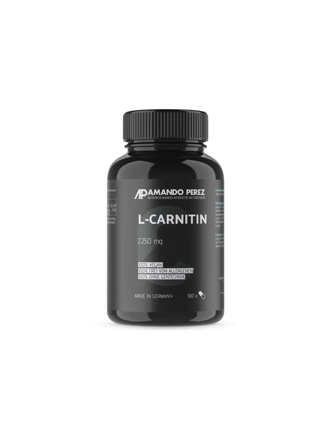 Brûlure des graisses et énergie - L-carnitine, 2250 mg x 100 capsules végétaliennes