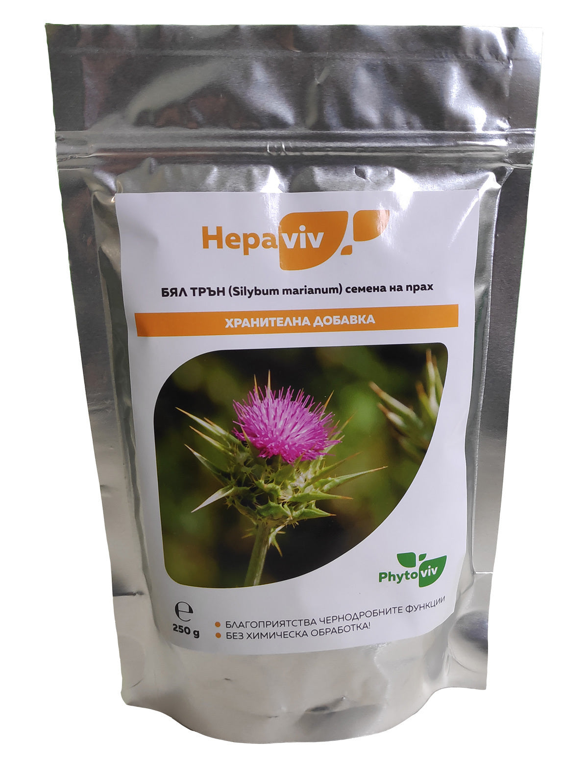 Pour une poudre de chardon noir/chardon blanc saine 250 g (silymarine) - <tc>Hepaviv</tc>