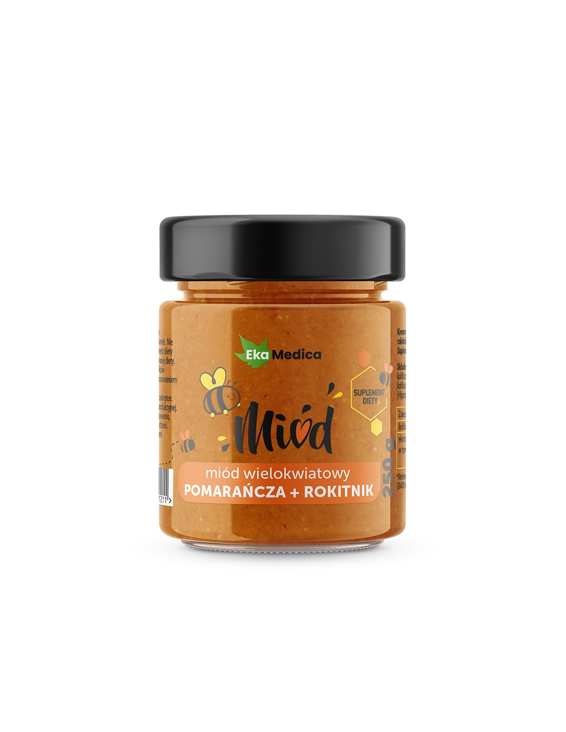 Miel multicolore avec orange et argousier, 250 g ekamedica