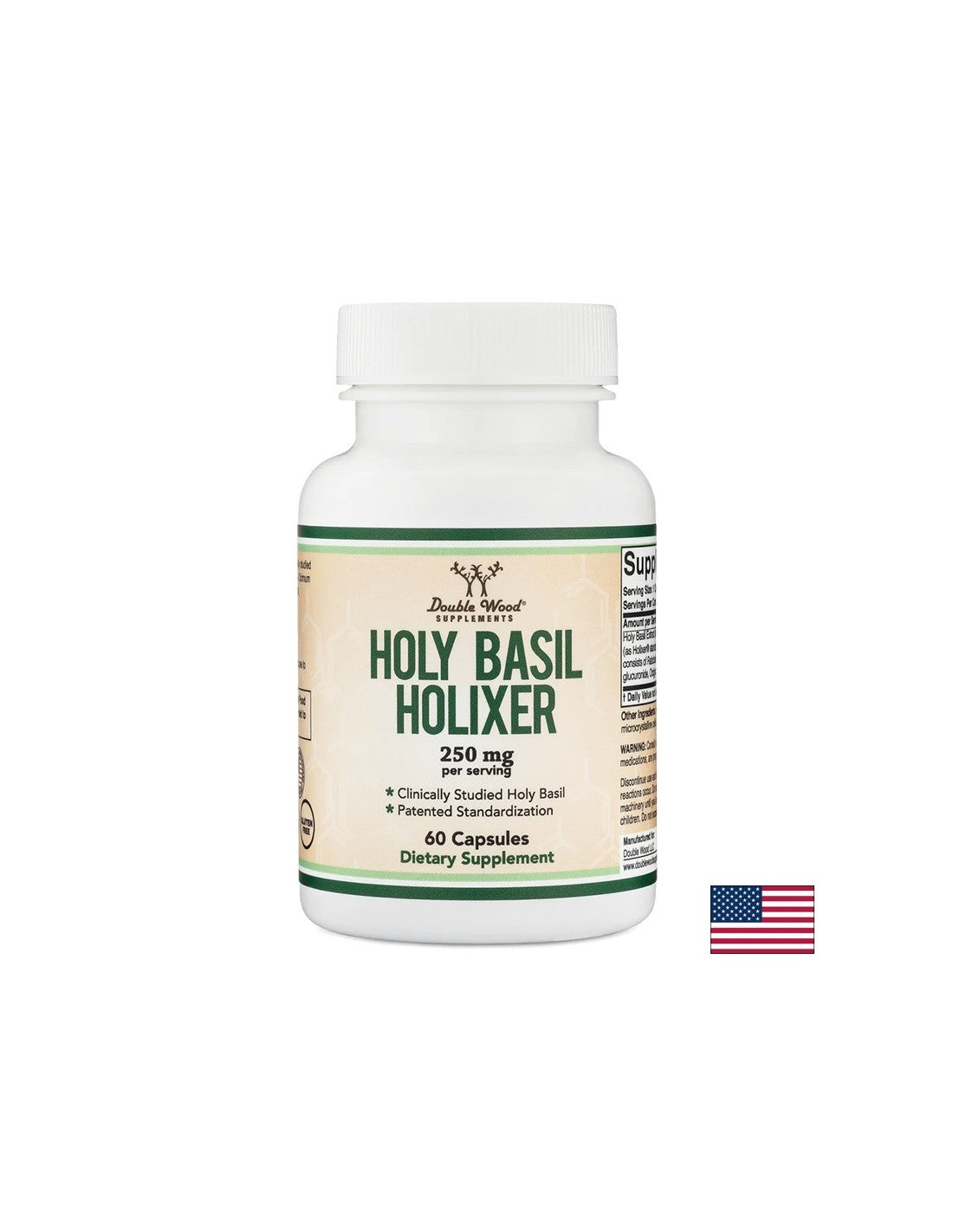 Basil sacré - pour le stress et la mauvaise humeur, 250 mg, 60 capsules