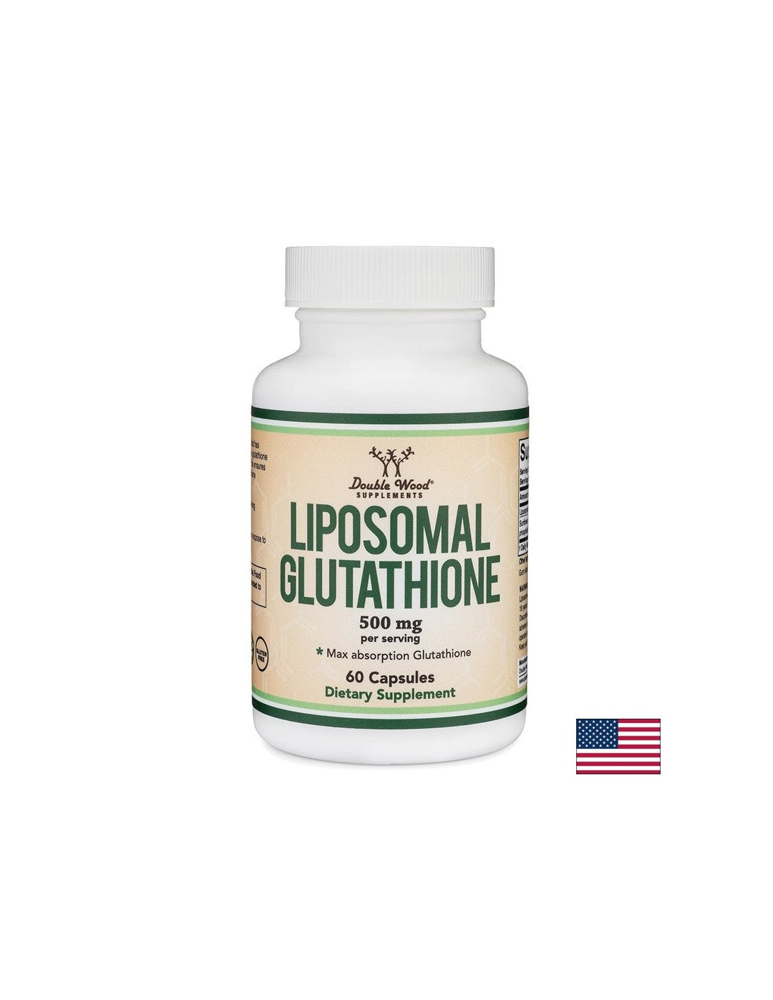 Antioxydant, protection hépatique - Glutathion liposomal, 250 mg x 60 capsules <tc>Double Wood</tc>