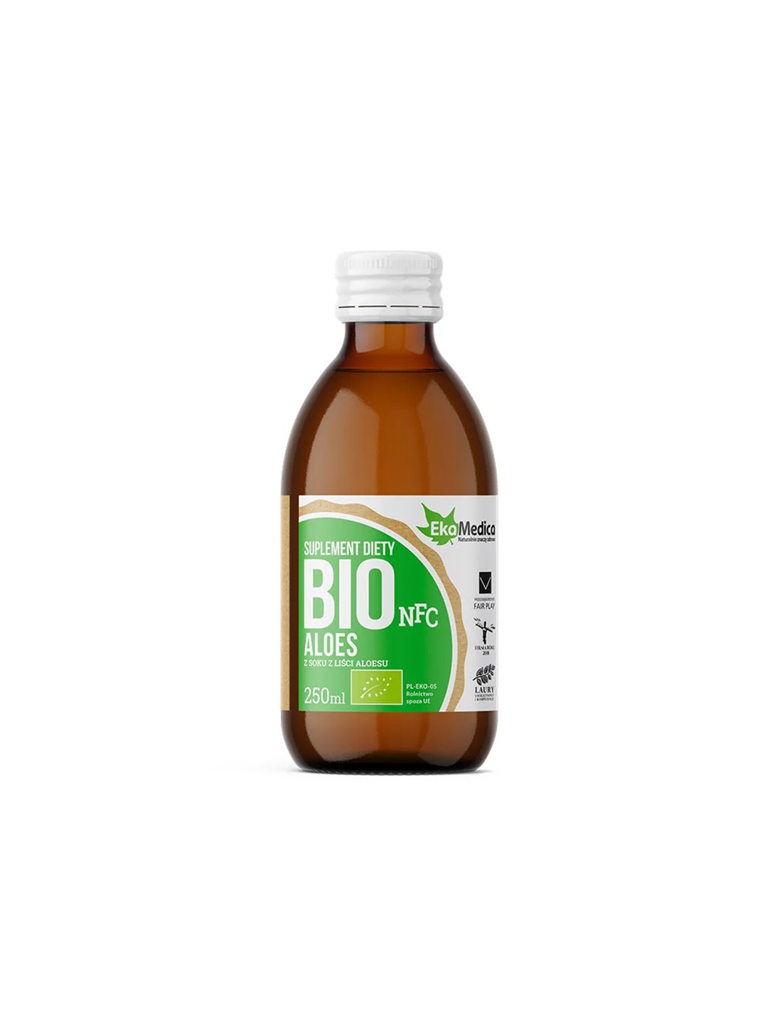 Jui de feuilles d'aloe vera biologique - bonne digestion et forte immunité, 250 ml, 5 doses