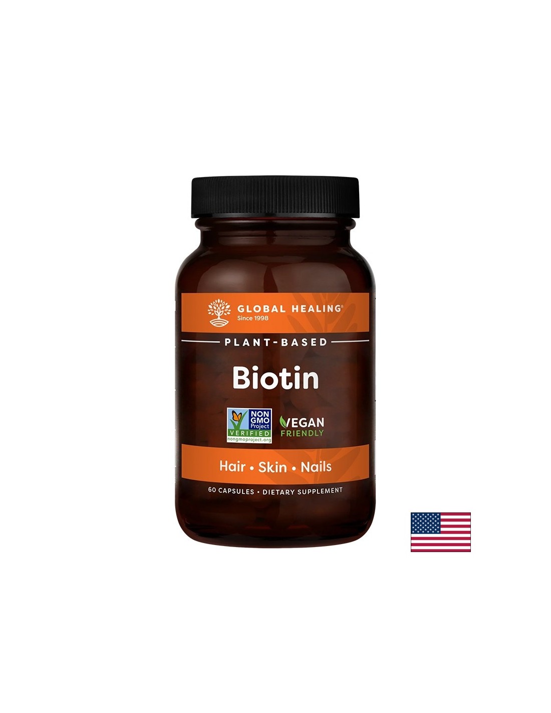 Cheveux, peau, ongles - biotine, 2500 µg x 60 capsules