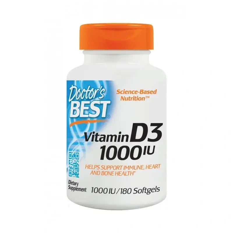 Meilleure vitamine D3 1000 UI - 180 capsules de gel