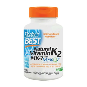 BEST Natural Vitamin K2 MK-7 45 mcg - 60 capsules - Nutra Best Europe