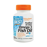 Meilleure huile de poisson oméga 3 1000 mg/purifié et clair - 120 capsules de gel