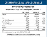 Crème de riz | Digestion facile et excellent complexe de glucides complexe - 2000 grammes