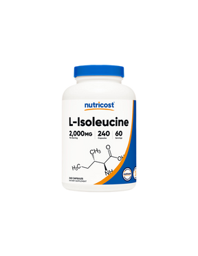 Muscle mass and endurance - L-Isoleucine, 500 mg x 240 capsules Nutricost - Nutra Best Europe