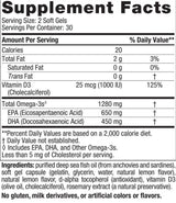 Omega-D3 ultime 1280 mg - 60 capsules de gel
