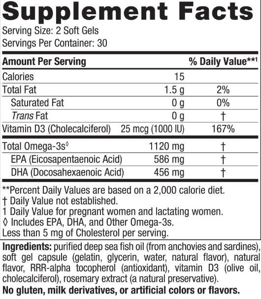Oméga-3 postnatal - 60 softgels